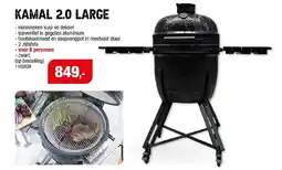 Hubo Barbecook Kamal 2.0 kamado barbecue large zwart aanbieding