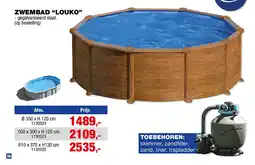 Hubo Gre Anthracite zwembad 350x120 cm aanbieding