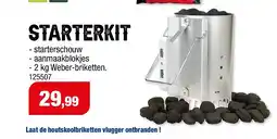Hubo Weber Brikettenstarter kit aanbieding