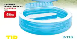 Hubo Intex Family Lounge zwembad 224x216 cm aanbieding