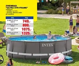 Hubo Intex Ultra XTR Frame zwembad 488x122 cm + pomp aanbieding