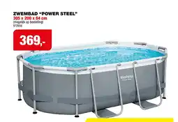 Hubo Bestway Power Steel zwembad 305x200x84 cm aanbieding