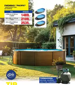 Hubo Gre Pacific zwembad 350x120 cm aanbieding