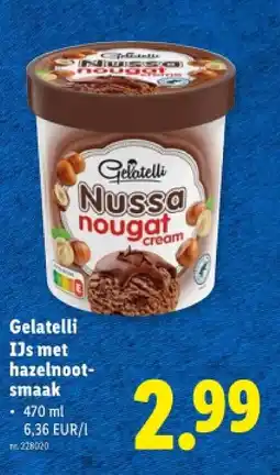 Lidl IJs met hazelnootsmaak aanbieding