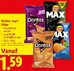 Lidl Doritos -Lay's Chips aanbieding