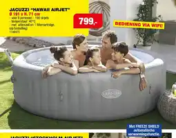 Hubo Bestway Lay-Z-Spa Hawaii Airjet 8 aanbieding