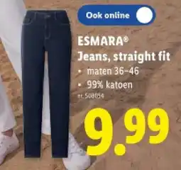 Lidl Jeans, straight fit aanbieding