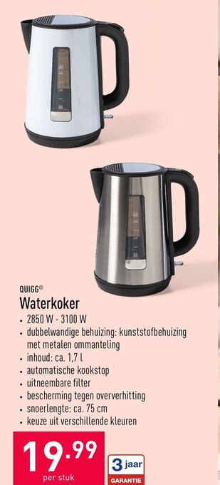 ALDI Waterkoker aanbieding