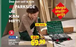 Lidl Steek- en dopsleutelset, 216-delig aanbieding