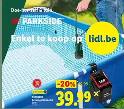 Lidl Accuregentonpomp 20 V aanbieding