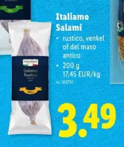 Lidl Salami aanbieding