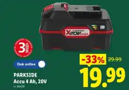 Lidl Accu 4 Ah, 20V aanbieding