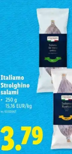 Lidl Strolghino salami aanbieding