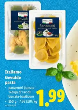 Lidl Gevulde pasta aanbieding