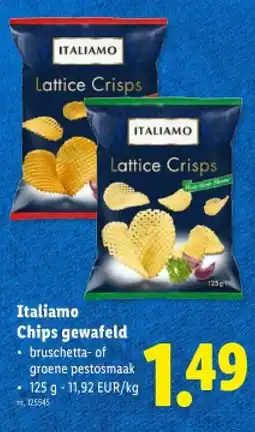 Lidl Chips gewafeld aanbieding