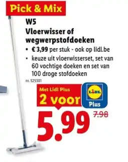 Lidl Vloerwisser of wegwerpstofdoeken aanbieding