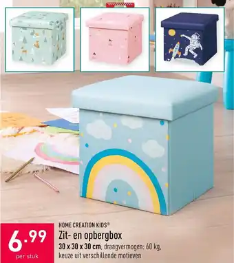 ALDI Zit- en opbergbox 30 x 30 x 30cm aanbieding