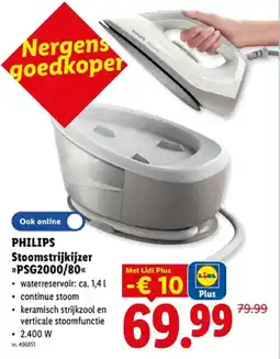 Lidl Stoomstrijkijzer PSG2000/80 aanbieding