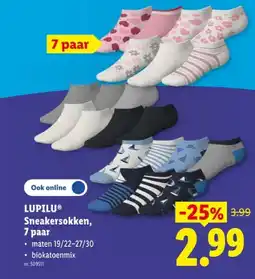 Lidl Sneakersokken, 7 paar aanbieding