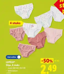 Lidl Slips, 4 stuks aanbieding