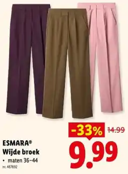 Lidl Wijde broek aanbieding