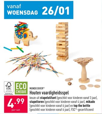 ALDI Houten vaardigheidsspel aanbieding