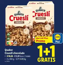 Lidl Cruesli chocolade aanbieding