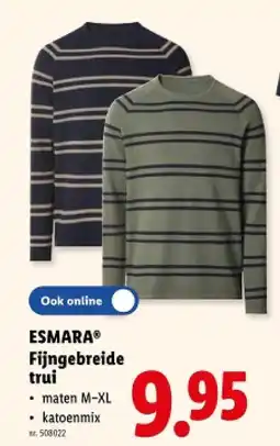 Lidl Fijngebreide trui aanbieding