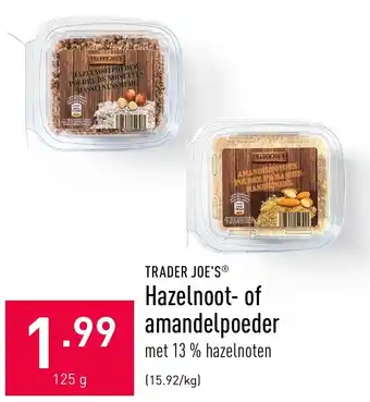 ALDI Hazelnoot- of amandelpoeder 125g aanbieding
