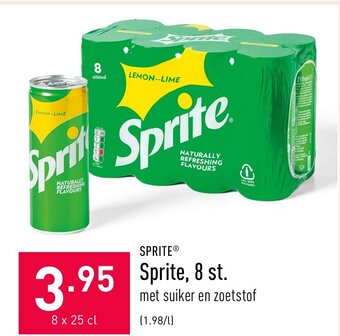 ALDI Sprite, 8 st. 8 x 25cl aanbieding