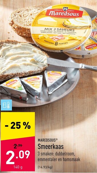 ALDI Smeerkaas 140g aanbieding