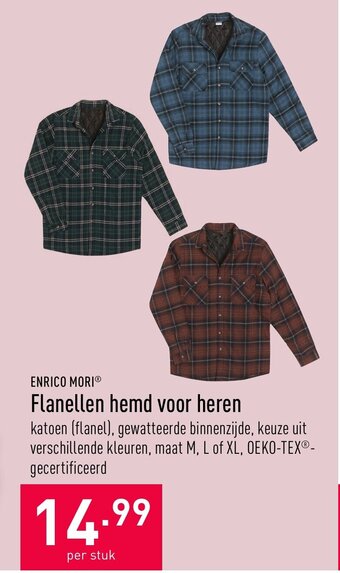 ALDI Flanellen hemd voor heren aanbieding