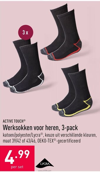 ALDI Werksokken voor heren, 3-pack aanbieding