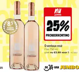 Jumbo O Ventoux Rosé aanbieding