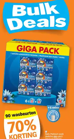 Albert Heijn Dash Platinum pods zeebries giga pack aanbieding