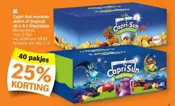 Albert Heijn Capri-Sun monster alarm of tropical 40 x 0.2 literpakjes aanbieding
