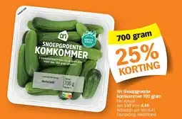 Albert Heijn AH Snoepgroente komkommer 700 gram aanbieding