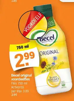 Albert Heijn Becel original voordeelfles Fles 750 ml aanbieding