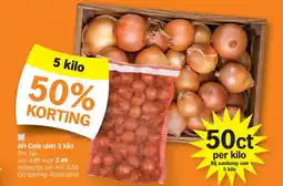 Albert Heijn AH Gele uien aanbieding