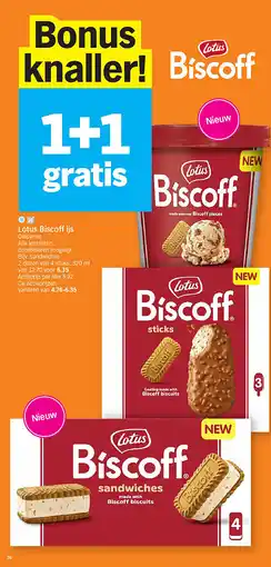 Albert Heijn Lotus Biscoff ijs aanbieding