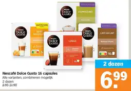 Albert Heijn Nescafé Dolce Gusto 16 capsules aanbieding