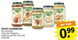 Albert Heijn Olvarit maaltijdpotjes aanbieding