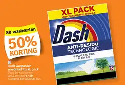 Albert Heijn Dash waspoeder wasdraad fris XL pack aanbieding