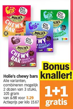 Albert Heijn Holie's chewy bars aanbieding
