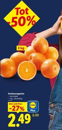 Lidl Eetsinaasappelen aanbieding