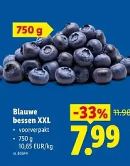 Lidl Blauwe bessen XXL aanbieding