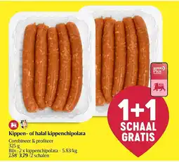 Delhaize Kippen- of halal kippenchipolata aanbieding