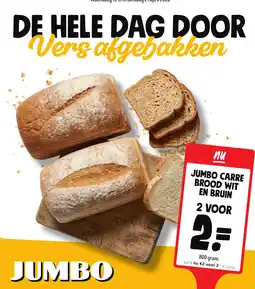Jumbo Jumbo carre brood wit en bruin aanbieding