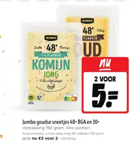 Jumbo Jumbo goudse sneetjes 48+ BGA en 30+ aanbieding