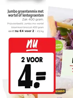 Jumbo Jumbo groentenmix met wortel of lentegroenten aanbieding